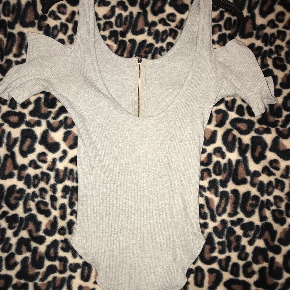Gray bodysuit